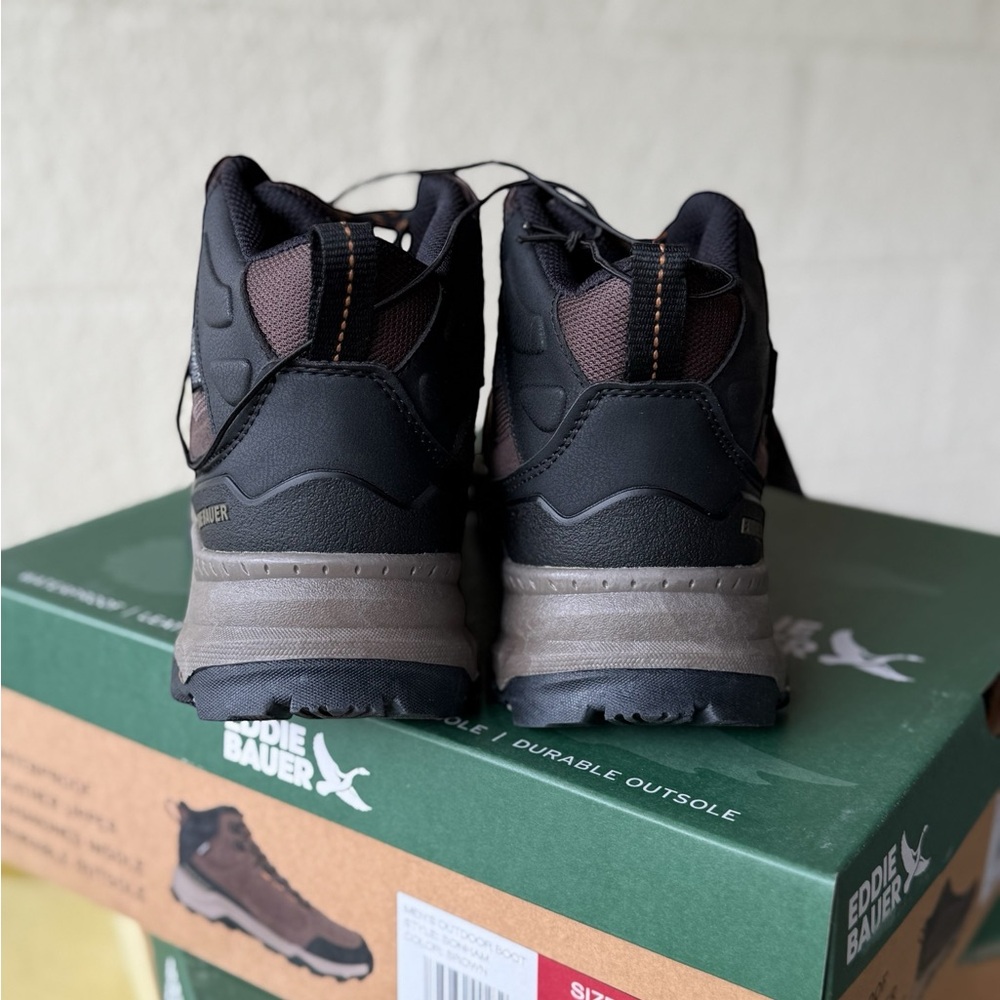 Eddie Bauer Men's Dark Brown Hiking Boots: Sold elsewhere for $169. Here: $55 - Picture 2 of 2